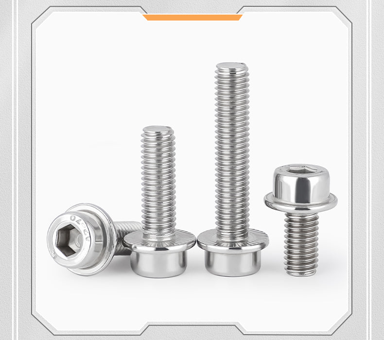 Hex socket round head serrated flange bolt
