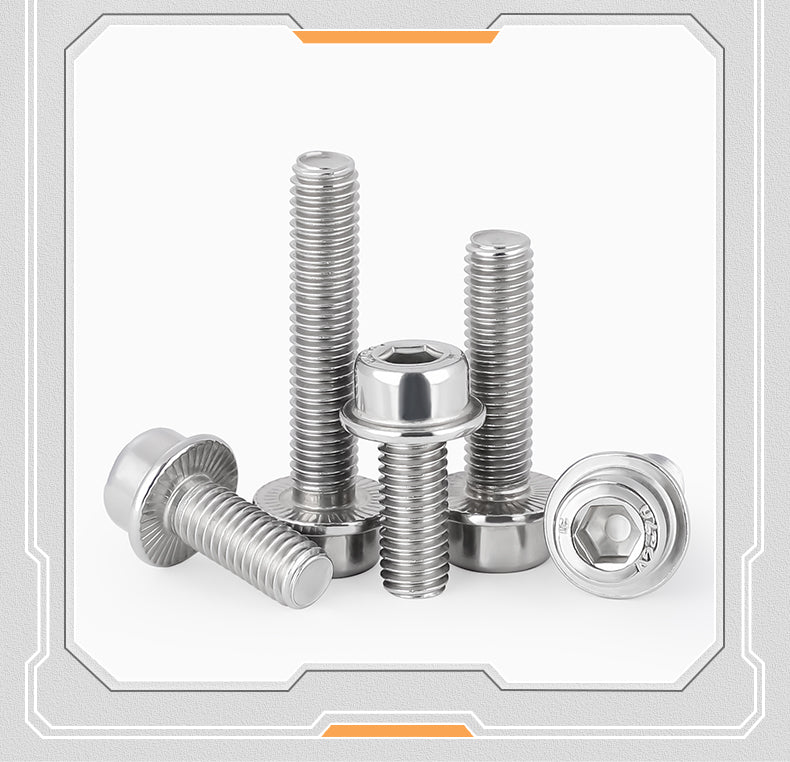 Hex socket round head serrated flange bolt