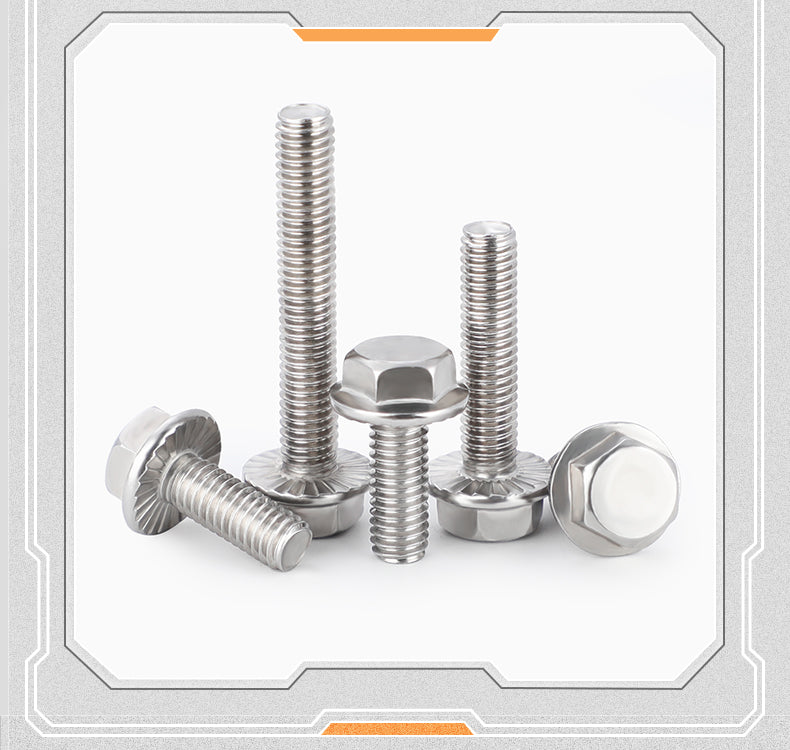 Hexagon Head Serrated Flange Machine Screw
